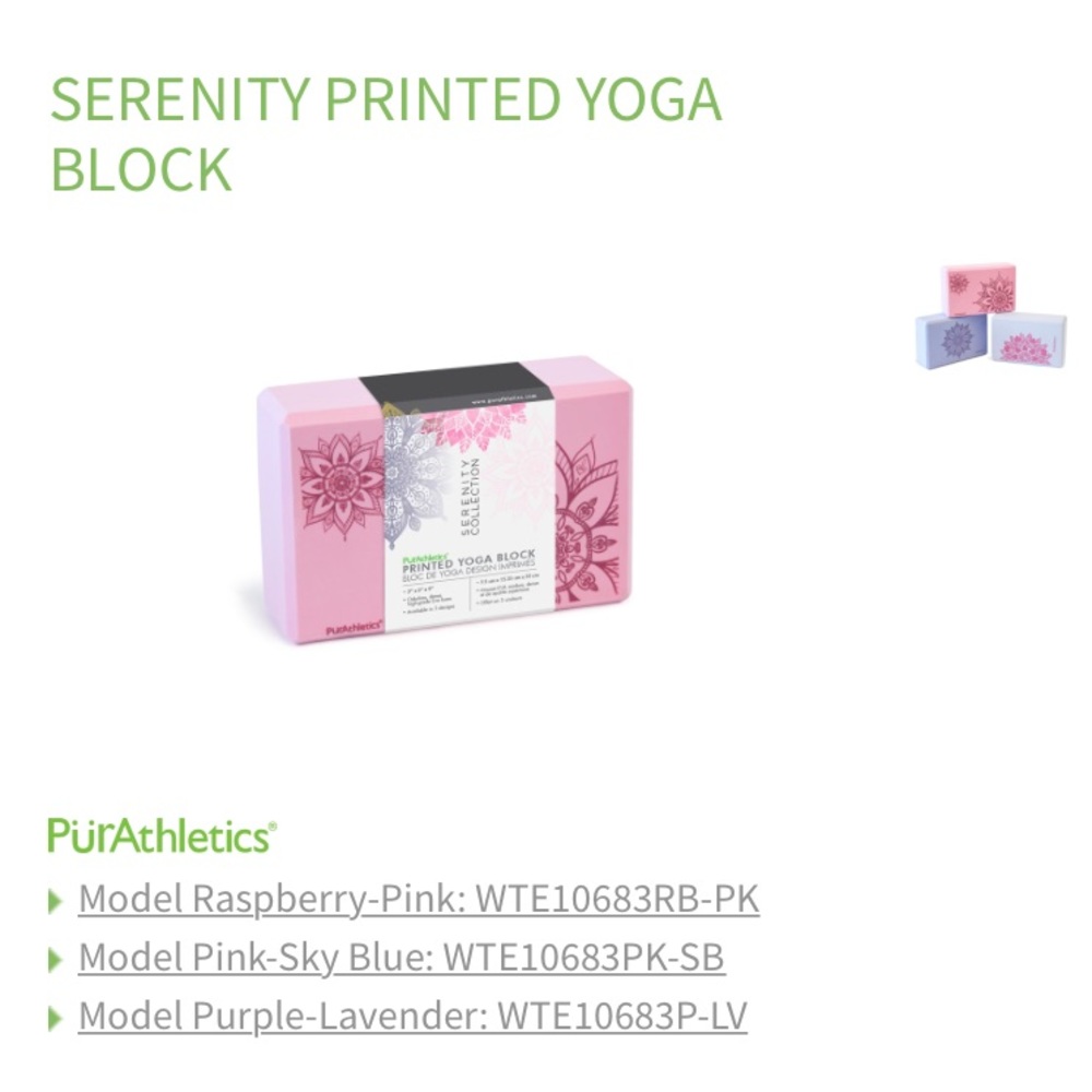 •PRINTED YOGA BLOCK•